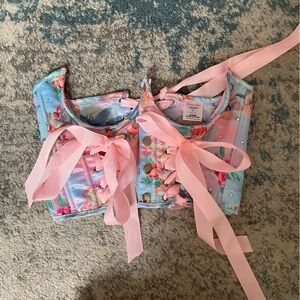 Jackalope Rave Floral Lace-Up Corset Top